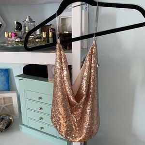 prettylittlething sequin chain top